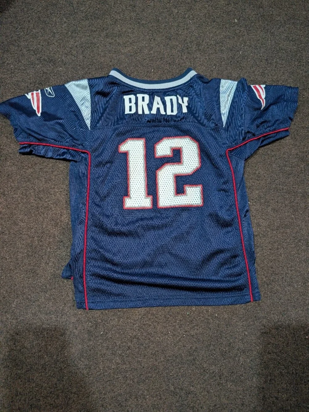Vintage Reebok New England Patriots Tom Brady Jersey Kids Youth Medium